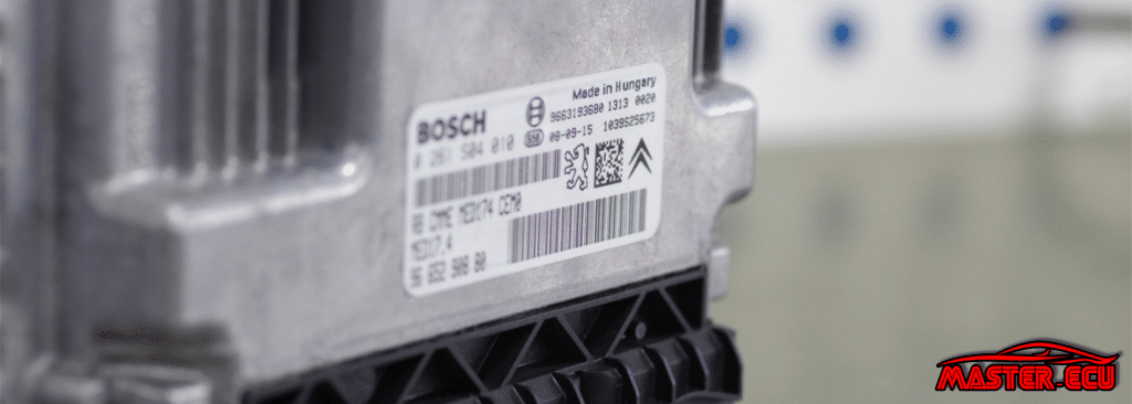 Ejemplo de referencia Bosch en etiqueta de ECU