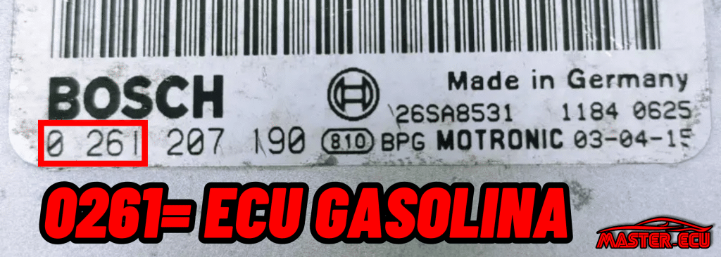 0261 gasolina frente a 0281 diésel