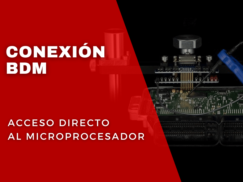 Conexión BDM: acceso directo al microprocesador para copias completas