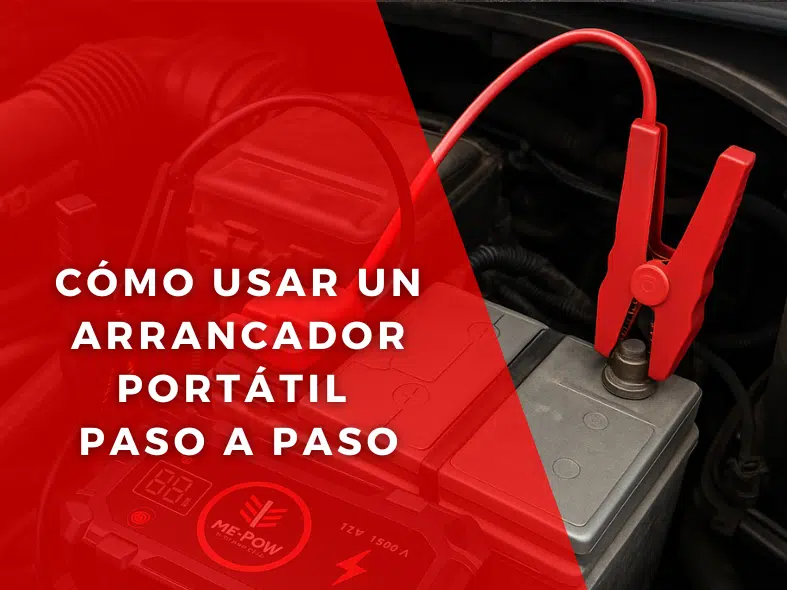 ⚡ Cómo usar un arrancador portátil paso a paso