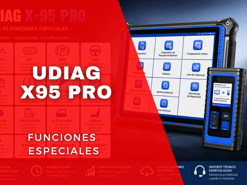 UDIAGX95PRO FUNCIONES